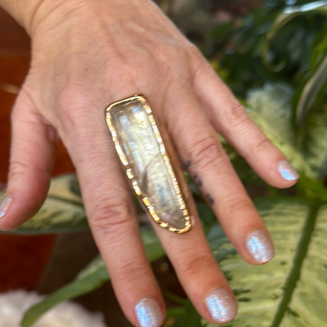 Lemurian Quartz Ring #53