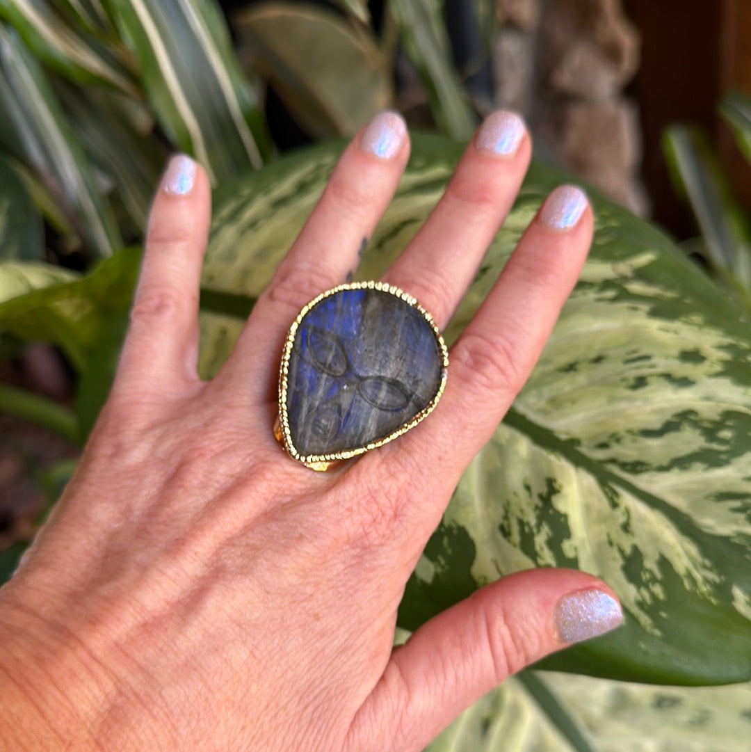 Labradorite Abduction Ring