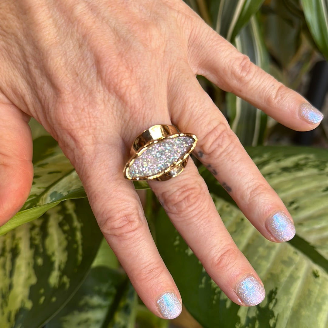 Angel Aura Eye Shaped Druzy #58