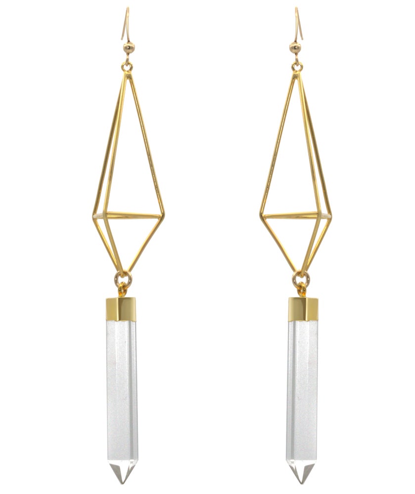 Lakshmi Icosahedron Earrings