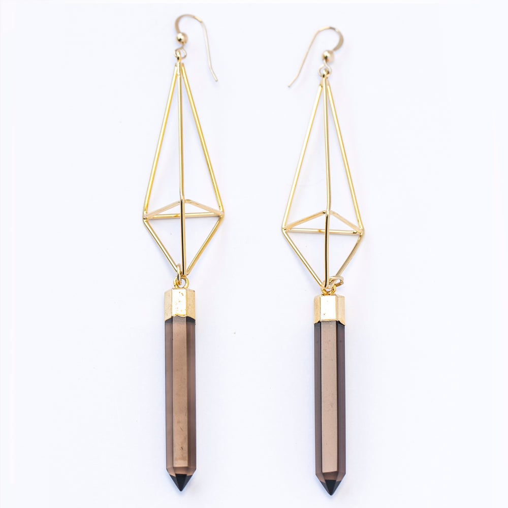 Lakshmi Icosahedron Earrings