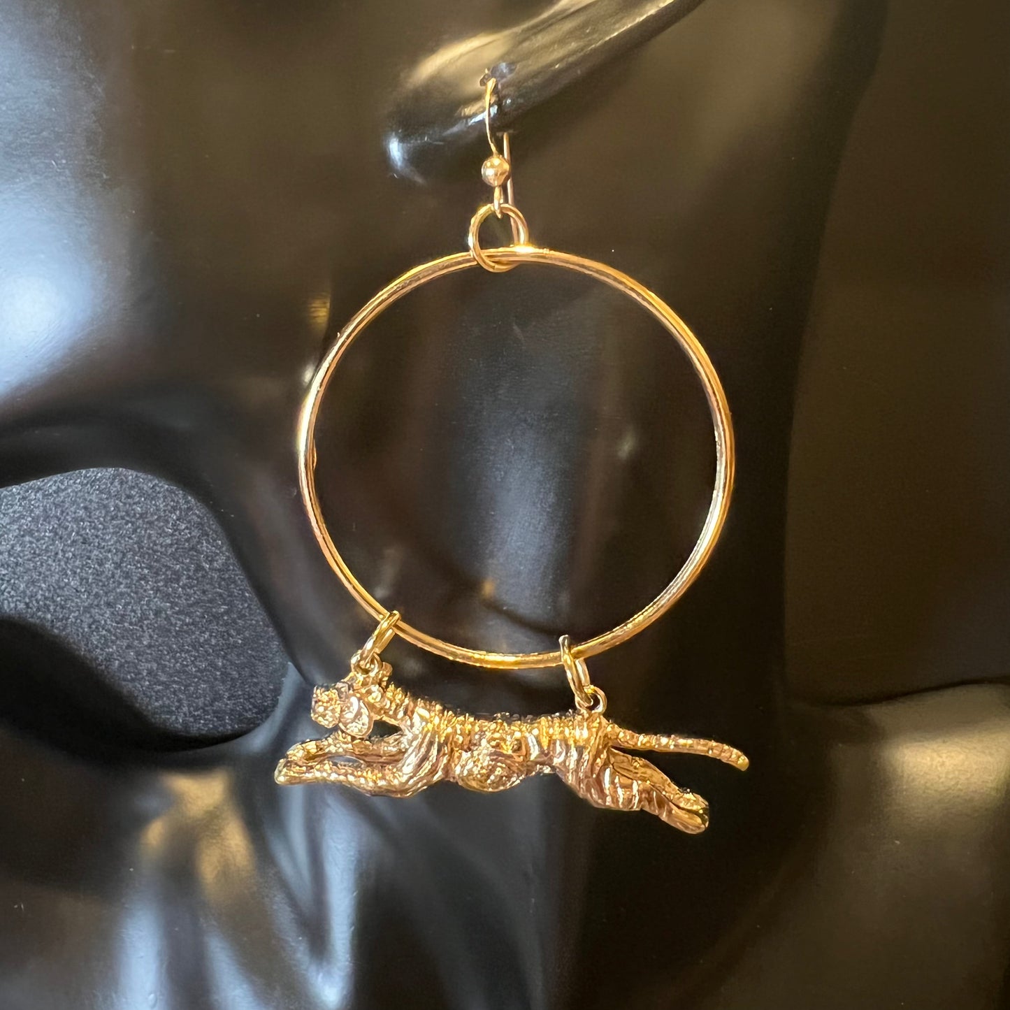 Tiger Hoops Earrings