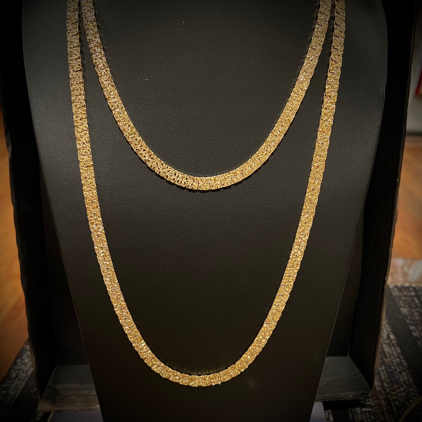 Flat Nugget Chain Necklace