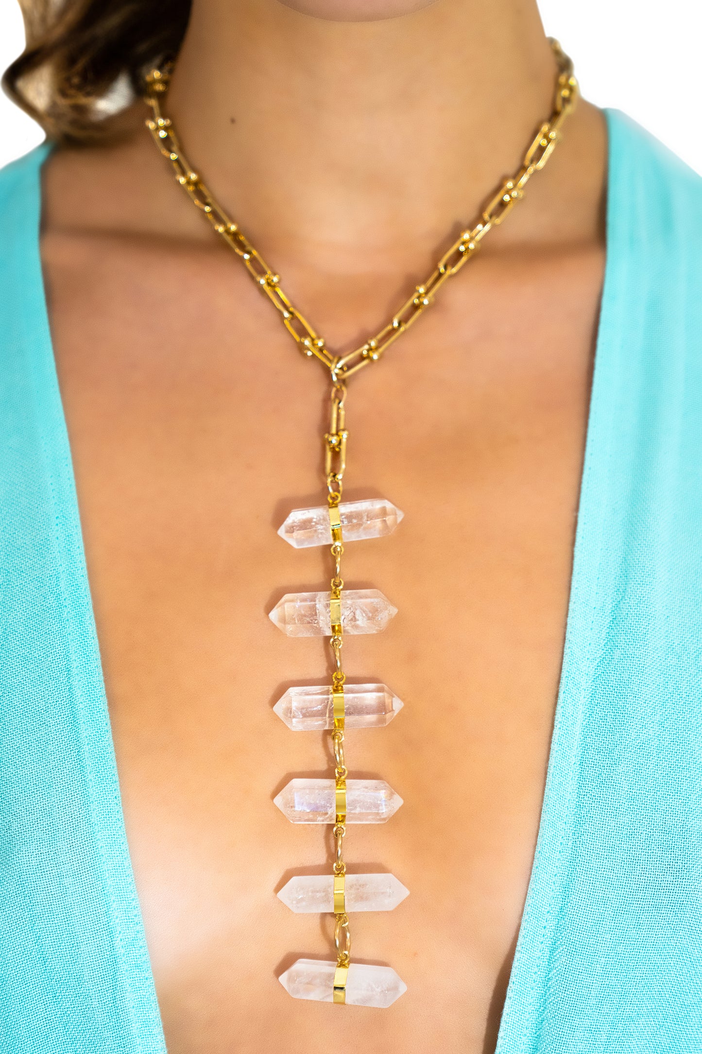 Crystal Ladder Necklace