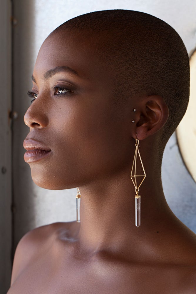 Lakshmi Icosahedron Earrings