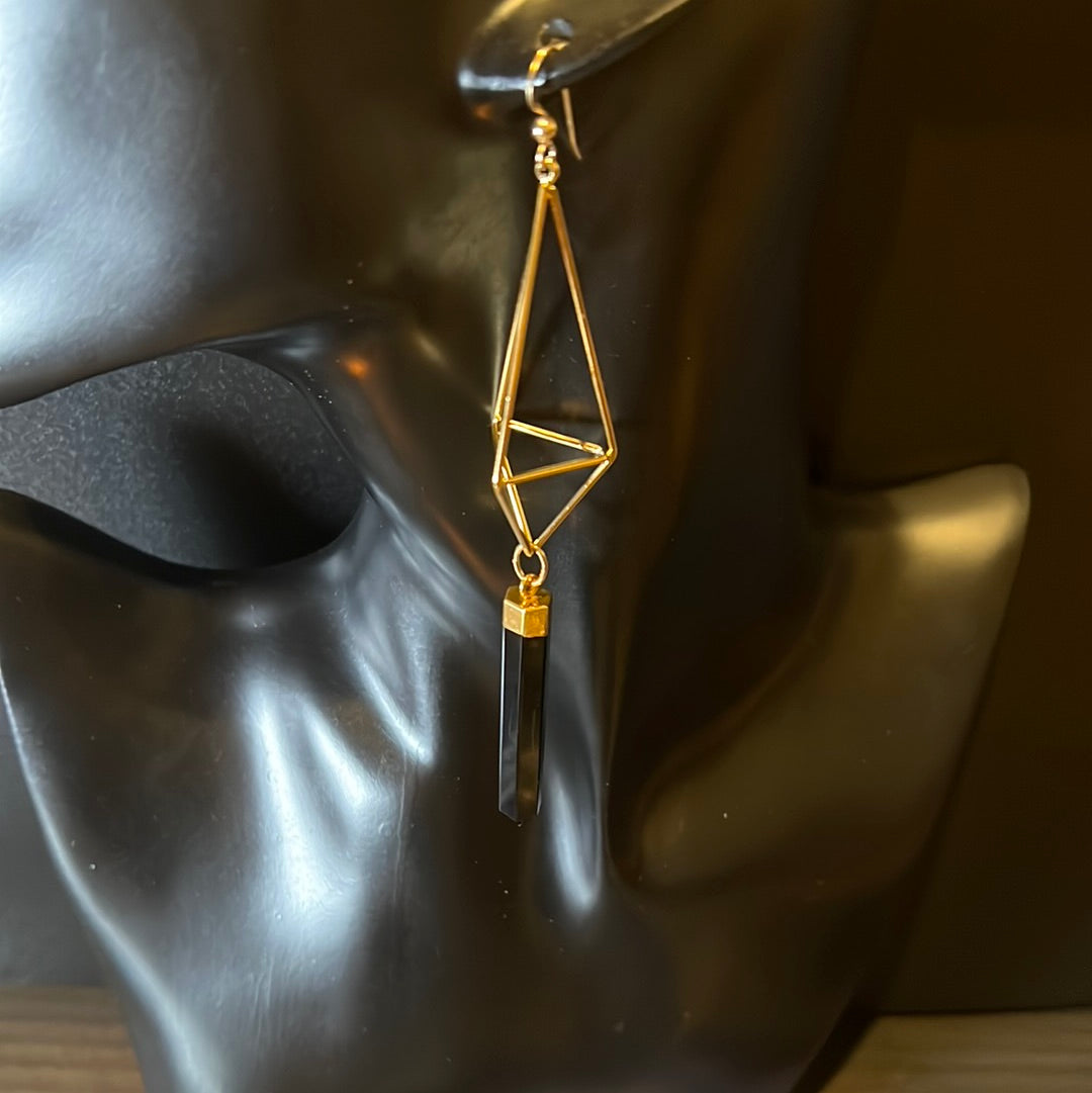 Lakshmi Icosahedron Earrings